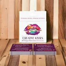 Juego de cartas Creative Kisses para parejas 101 cartas besos juego previo — Tántrika™