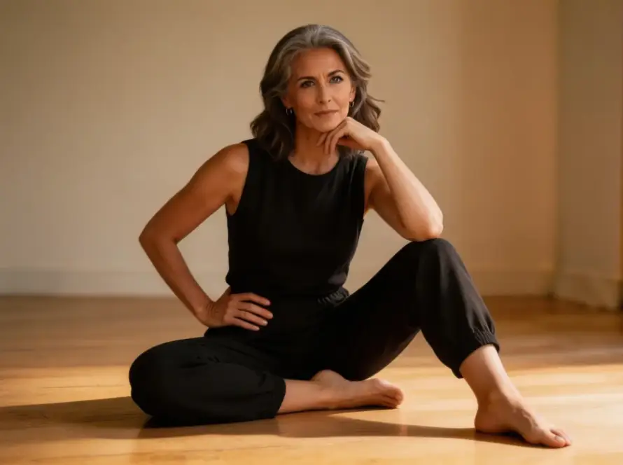 Elena en escucha somática, respiración que baja hasta la pelvis — Serie Placer en Plenitud, Tántrika™