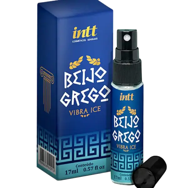 Gel estimulante anal INTT Beso Griego cereza menta efecto frío vibración 15ml — Tántrika™