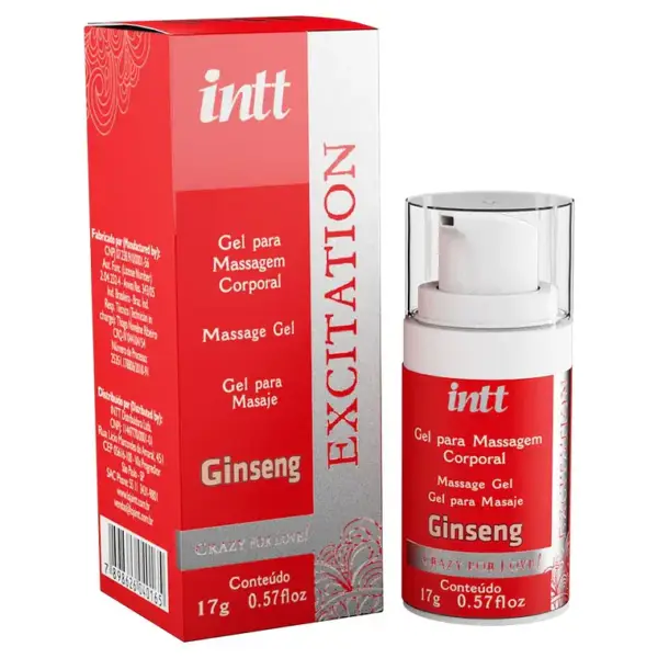 Gel femenino INTT Excitation triple efecto calor contracción pulsación Jambú Ginseng 17ml — Tántrika™