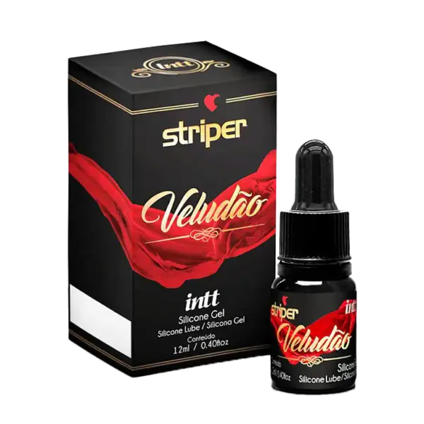Lubricante siliconado INTT Veludão Striper gotero aroma dulce larga duración 12ml — Tántrika™