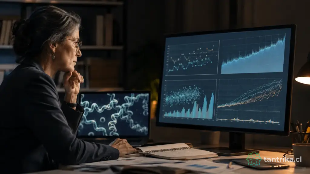Profesional analizando datos epidemiológicos sobre sífilis en Chile — Actualidad Tántrika™